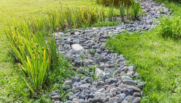 River Rock Garden Installation in La Crosse
