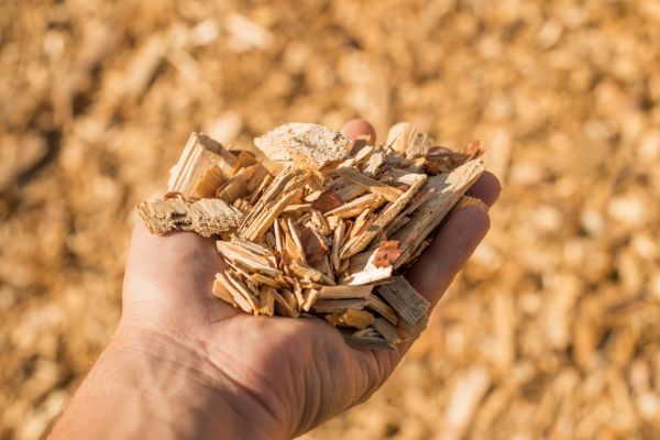 Wood Chips Spreading in La Crosse